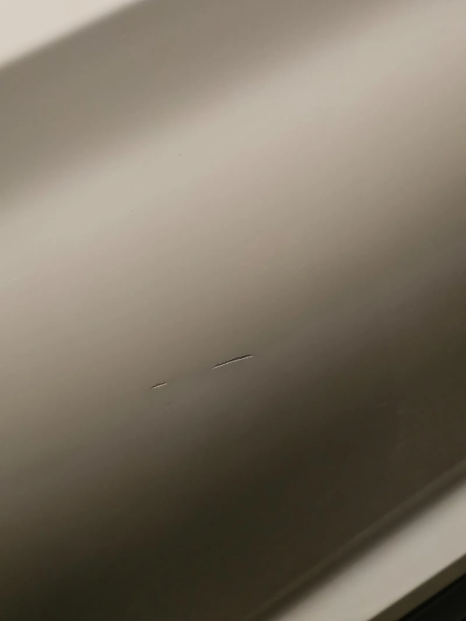 Car damage before repair - Keyed Door Repair — Tucson, Epping before professional scratch repair service