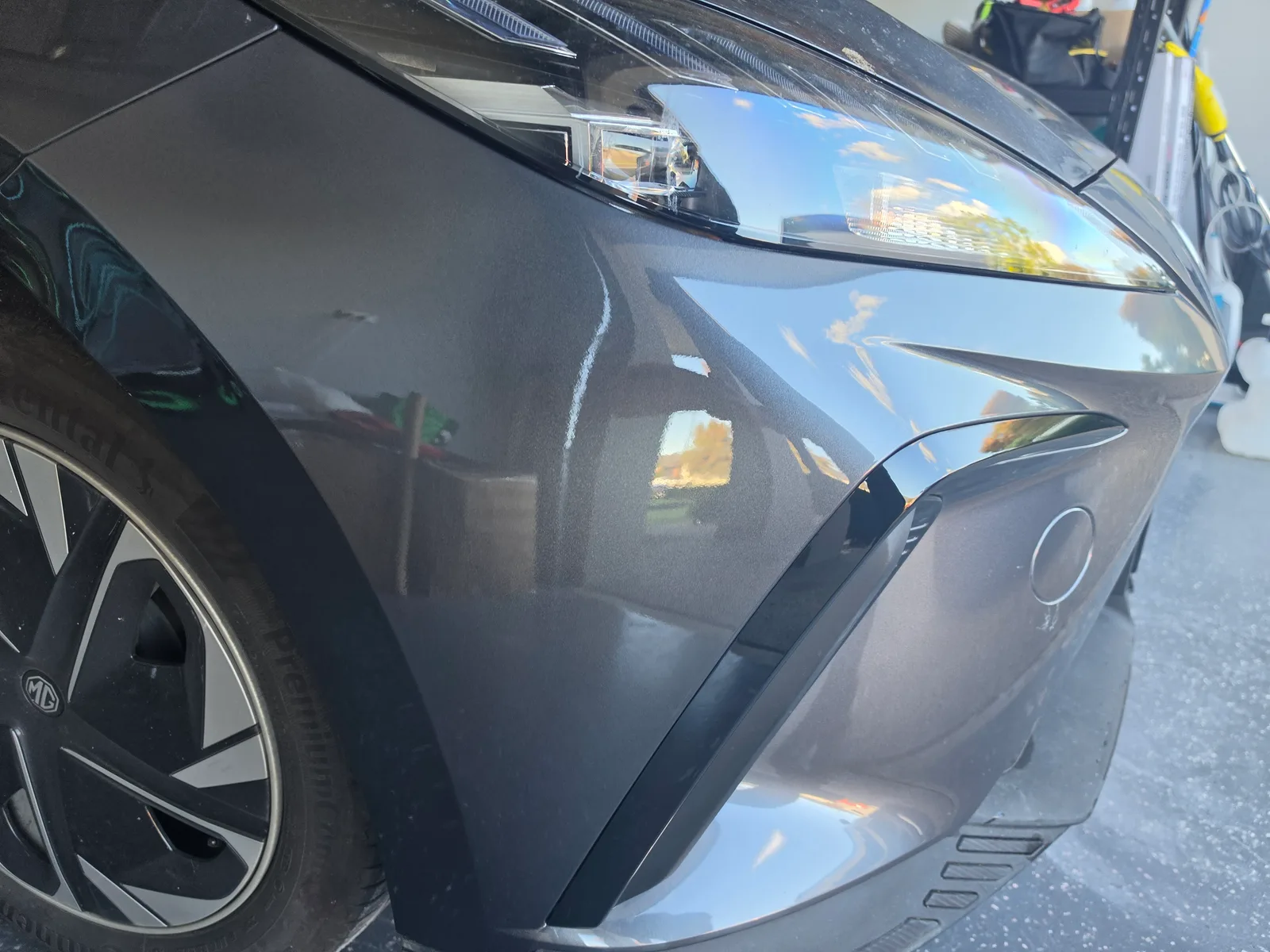 Professional car repair result - MG Bumper & Moulding Repair — South Morang after expert repair by Melbourne Scratch Repairs